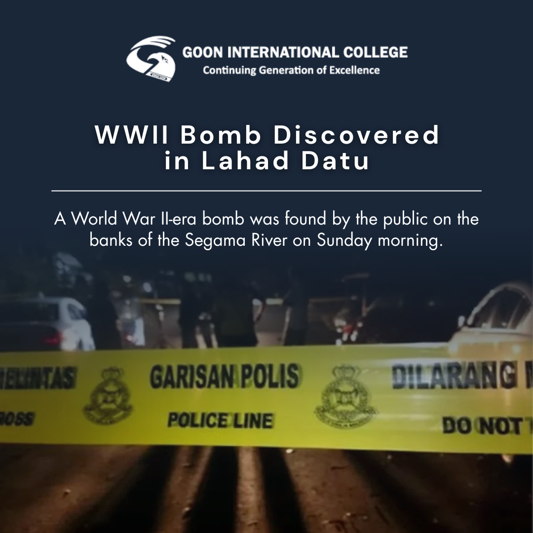 WWII Bomb Discovered in Lahad Datu